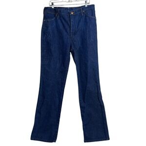 Wrangler Jeans Mens 32x31 Dark Wash‎ Blue High Rise Straight Denim Western